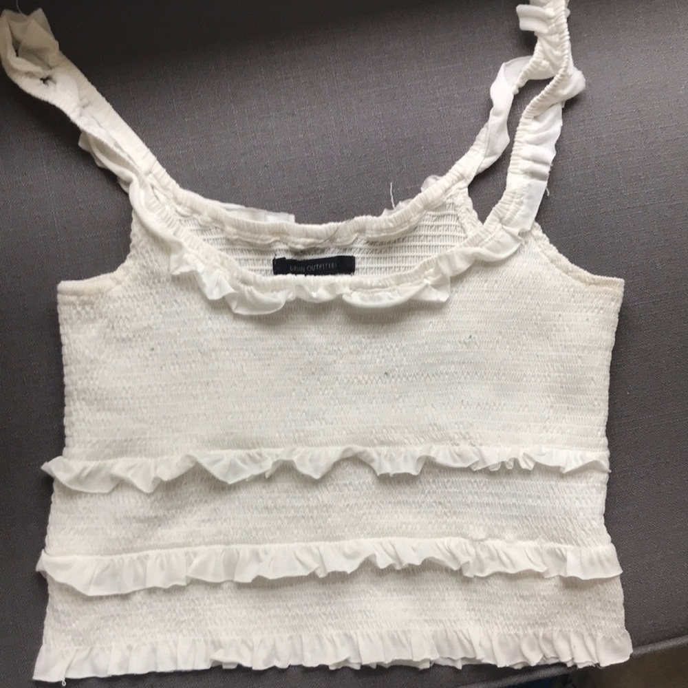 crop top with ruffles